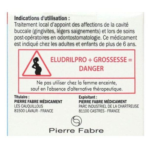 Pierre Fabre - Eludrilpro solution bain de bouche - 6 flacons de 15ml