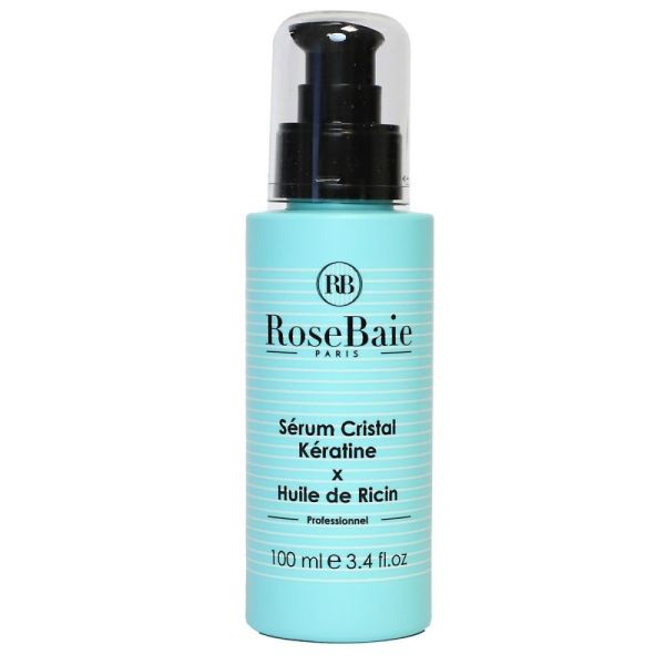 RoseBaie -Sérum Cristal Kératine x huile de ricin - 100ml
