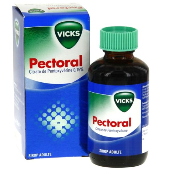 Vicks - Pectoral Sirop adulte toux sèches et irritations - 150 ml