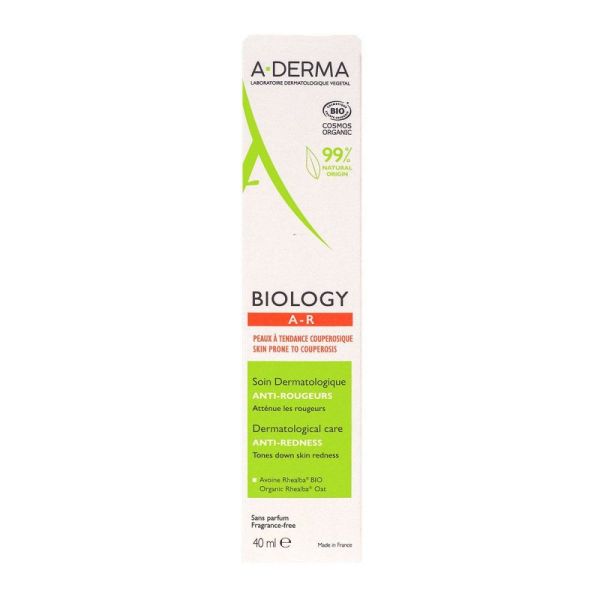A-derma - Biology A-R soin dermatologique anti-rougeurs - 40 ml