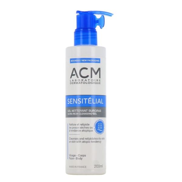 ACM - Sensitérial gel nettoyant surgras - 200ml