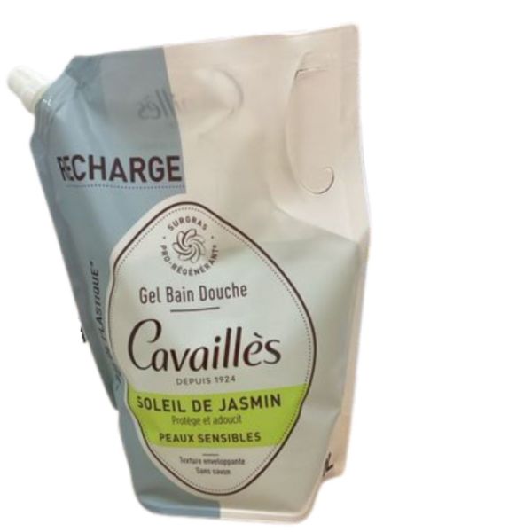 Cavaillès - Eco-Recharge Gel Bain Douche Soleil de Jasmin - 1L