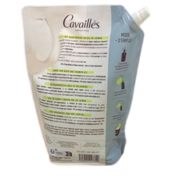 Cavaillès - Eco-Recharge Gel Bain Douche Soleil de Jasmin - 1L