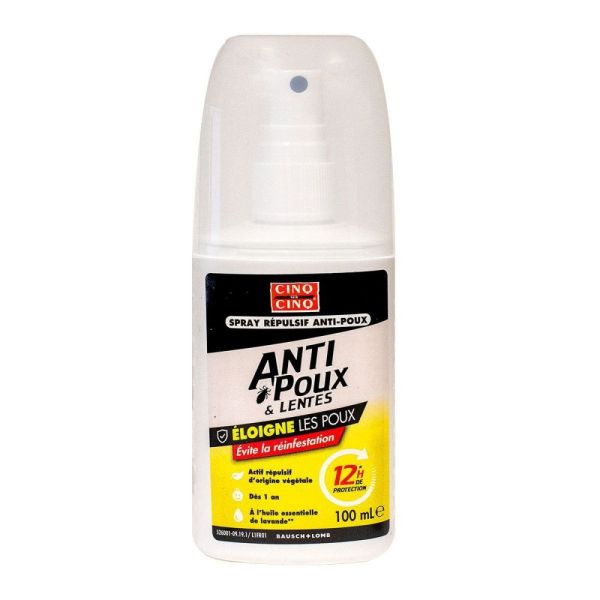 Cinq sur Cinq - Anti-poux et lentes spray - 100mL