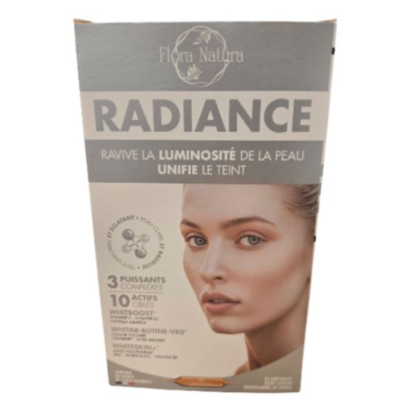 Flora natura - Radiance ampoules luminosité de la peau - 20 ampoules