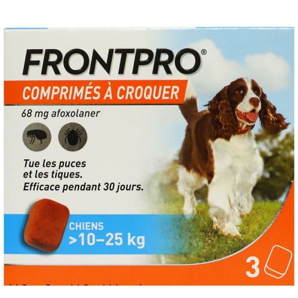 Frontpro - Chiens 10-25kg - 3 comprimés