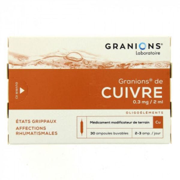 Granions de Cuivre - 30 ampoules