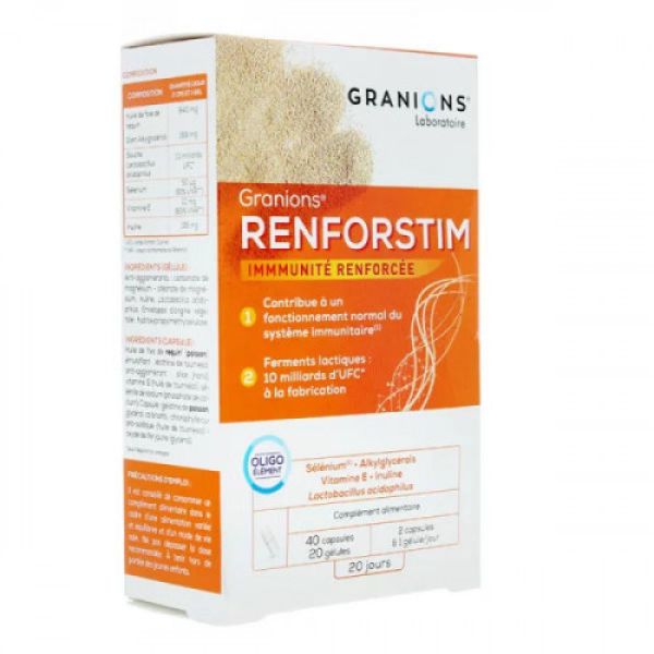 Granions - Renforstim - 40 Capsules + 20 Gélules