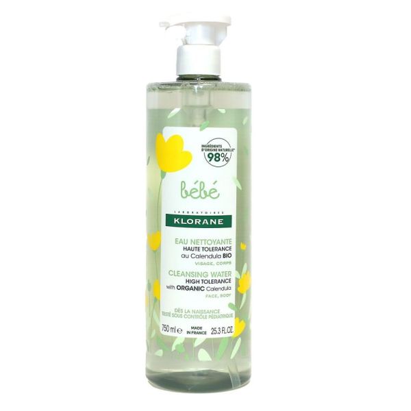Klorane - Bébé Eau nettoyante  - 750mL
