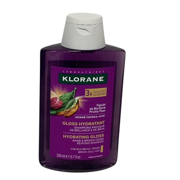 Klorane- Shampoing Gloss hydratant raviveur de brillance & de brun- 200ml