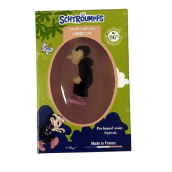 Le comptoir du bain - Les Schtroumpfs savon pain parfum abricot + 1 figurine