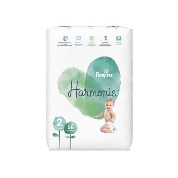 Pampers - Harmonie couches taille 2 - 4 à 8 kg