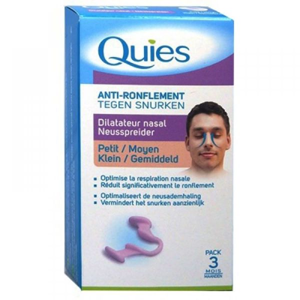 Quies - Dilatateur nasal Anti-ronflement - Petit/Moyen