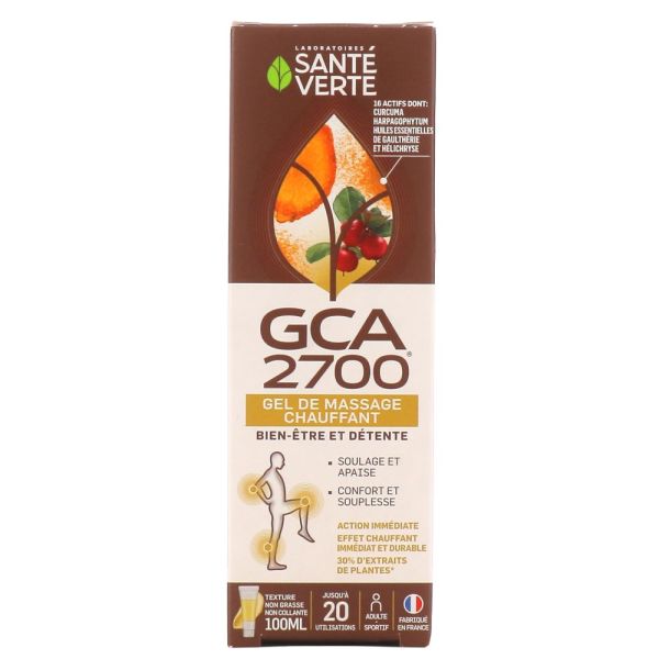 Santé Verte - GCA 2700 gel de massage chauffant - 100ml