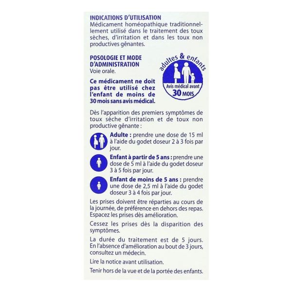 Drosétux Sirop - Traitement toux sèche - 150 ml