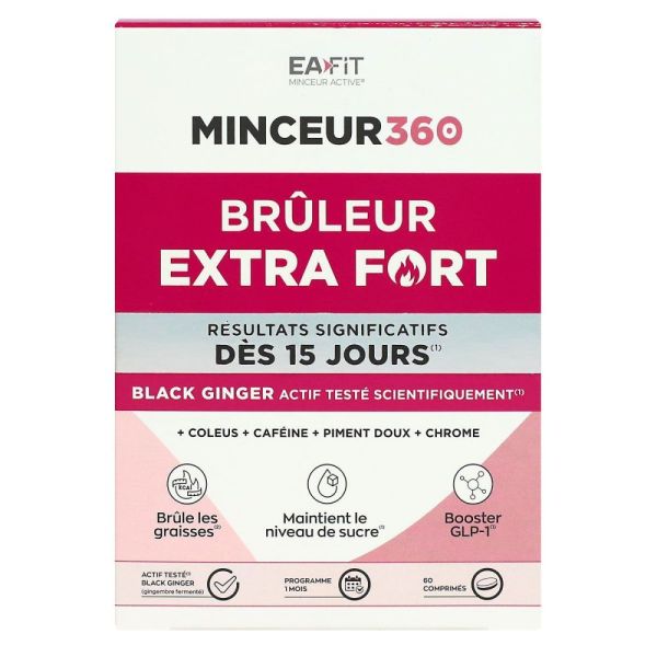 Eafit - Minceur 360 bruleur extra fort - 60 comprimés
