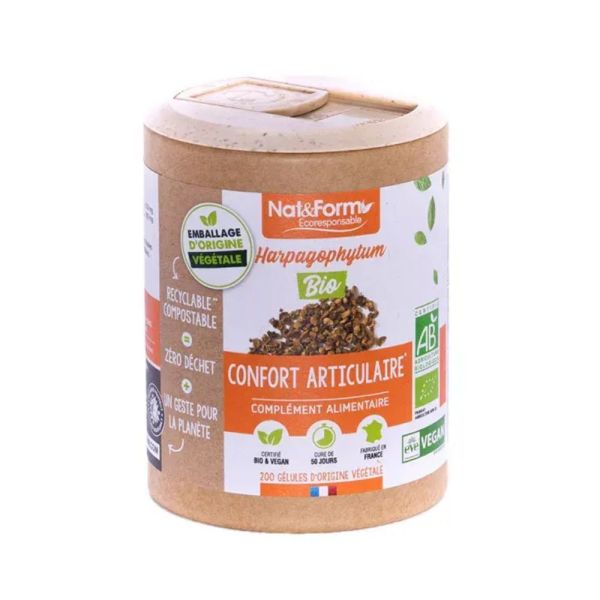 Nat & Form - Harpagophytum Bio - Gélules - 200 gélules