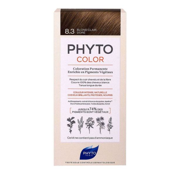 Phytocolor - Coloration permanente 8.3 Blond clair doré