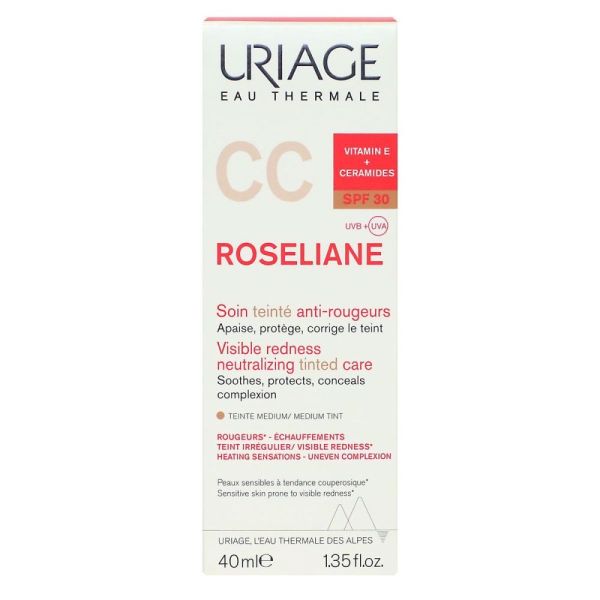 Uriage - Roséliane CC crème soin teinté anti-rougeurs SPF30 - 40ml