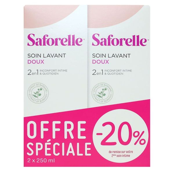 Saforelle - Soin lavant doux toilette intime et corporelle