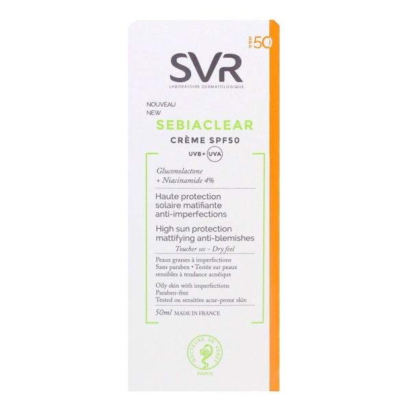SVR - Sebiaclear crème SPF 50 - 40 ml