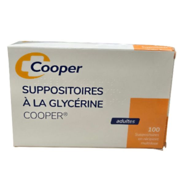 Cooper - Suppositoire à la glycérine adulte - - 100 suppositoires
