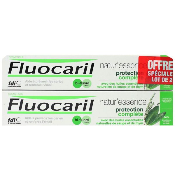 Fluocaril - Naturessence protection complète bifluoré - 2x75mL