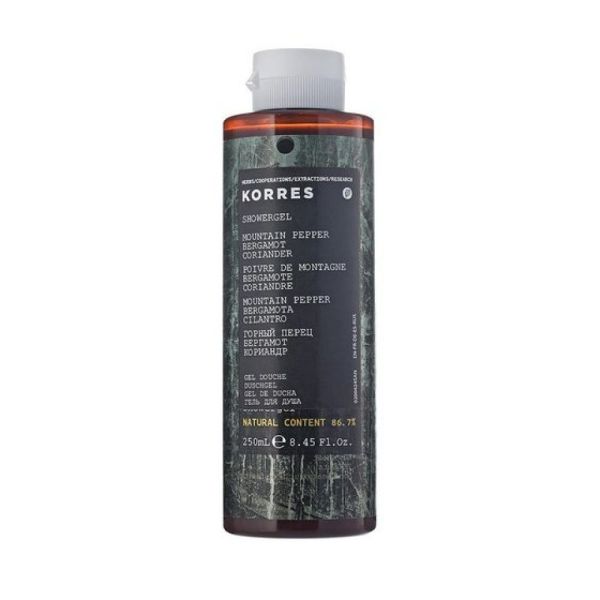 Korres - Gel douche Poivre de montagne, Bergamote, Coriandre - 250ml