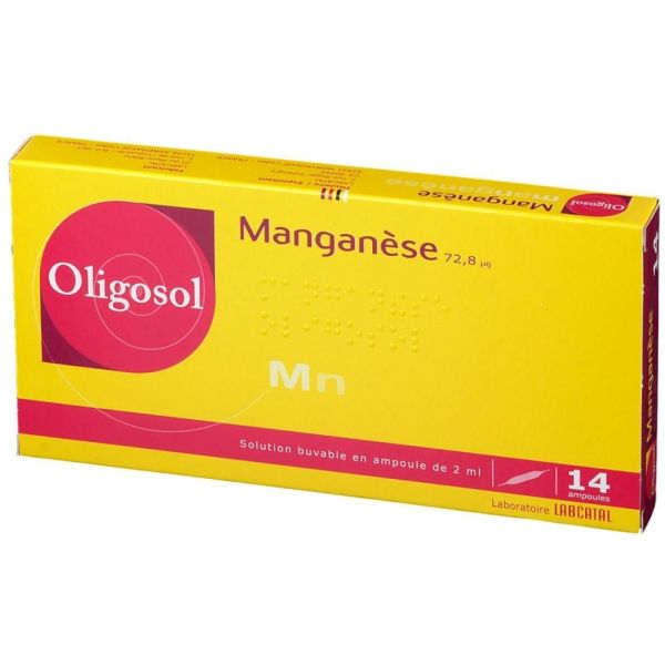Oligosol - Manganèse - 28 Ampoules