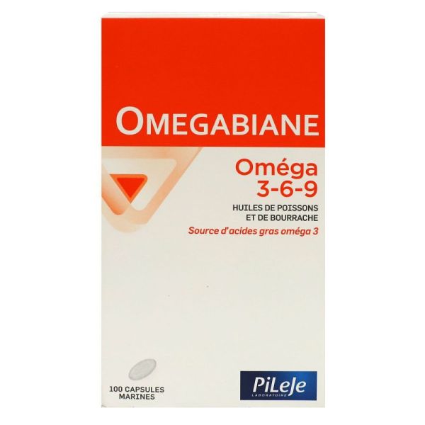 Pileje - Omegabiane Oméga 3-6-9 - 100 capsules