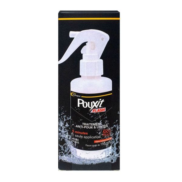 Pouxit Flash - Flacon Spray - 150 ml + Peigne