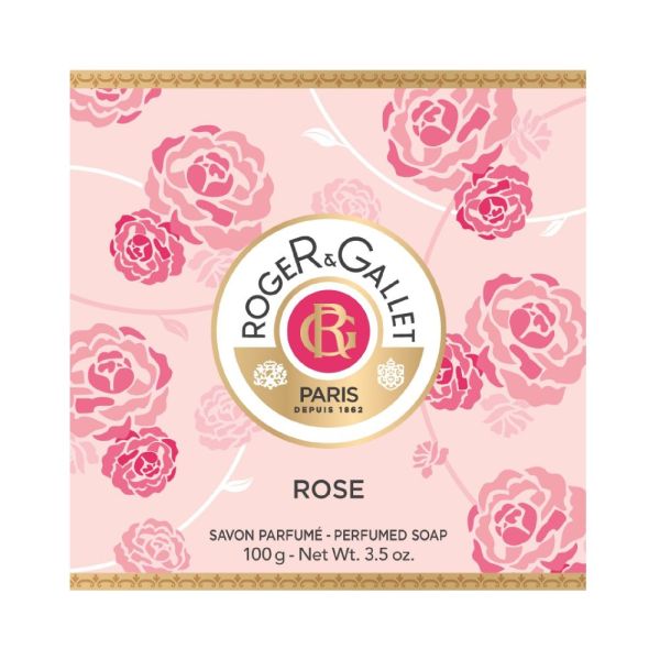 Roger & Gallet - Savon rond parfumé Rose - 100g