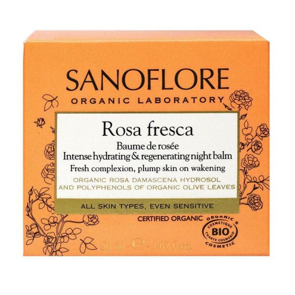 Sanoflore - Rosa Fresca baume de rosée nuit - 50 ml
