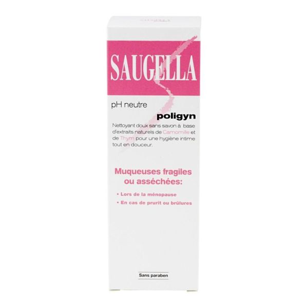Saugella - Poligyn soin lavant intime apaisant & émollient - 250ml