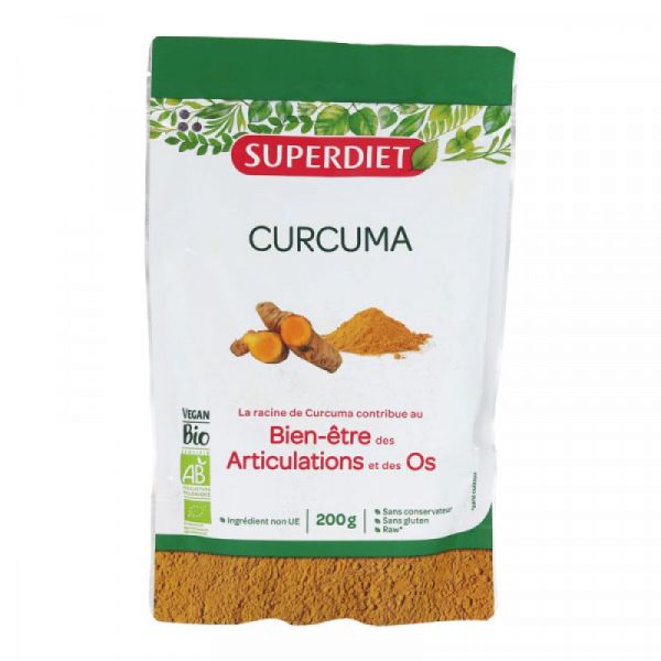 Superdiet - Curcuma bien-être des articulations et des os - 200 g