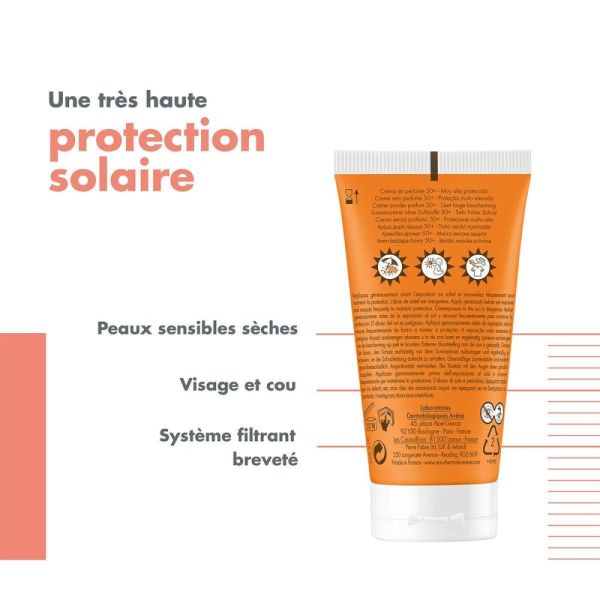 Avène - Crème sans parfum SPF50+ - 50ml