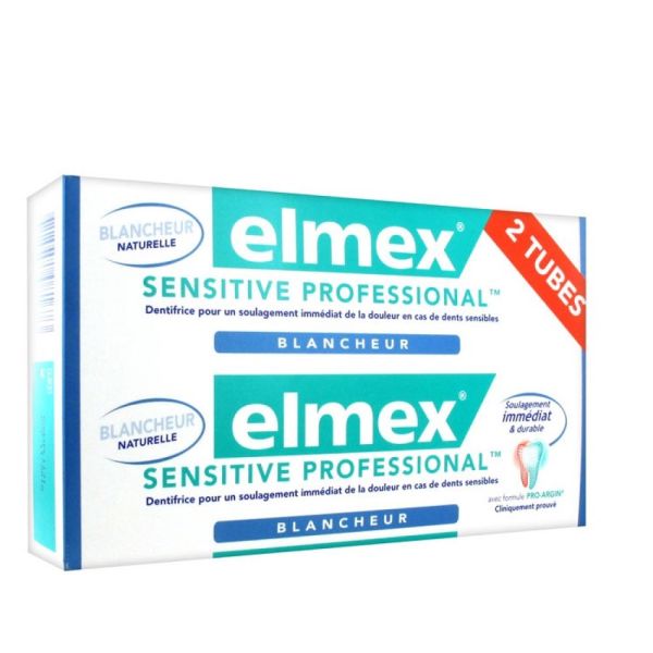 Elmex - Dentifrice sensitive professional blancheur - 2 x 75ml