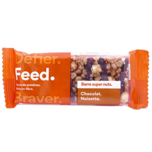 Feed - Snack Barre super nuts chocolat-noisette - 30g