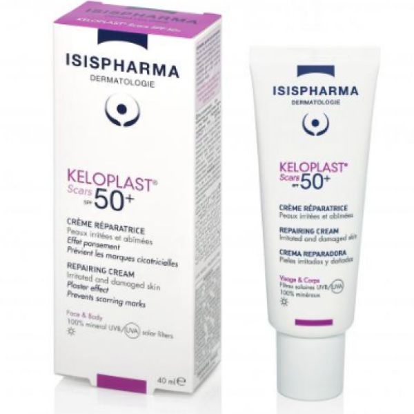 Isispharma - KELOPLAST Scars Spf50+ Crème réparatrice -40ml