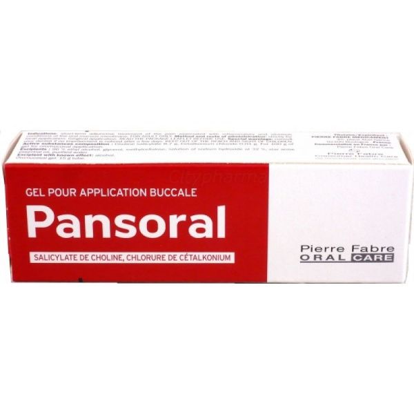 Pansoral gel adulte gel buccal 15g