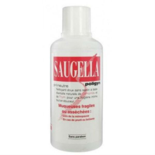 Saugella poligyn - Nettoyant doux pour muqueuses fragiles ou asséchées - 500mL