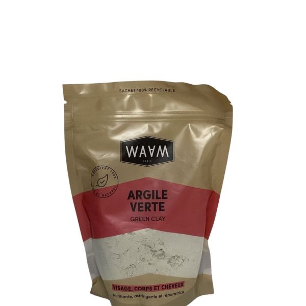 Waam - Argile Verte visage corps et cheveux - 250g