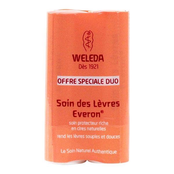 Weleda - Everon soin des lèvres - 2 x 4.8 g