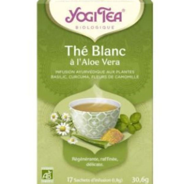 Yogi Tea - Thé Blanc à l'aloé vera infusion - 17 sachets