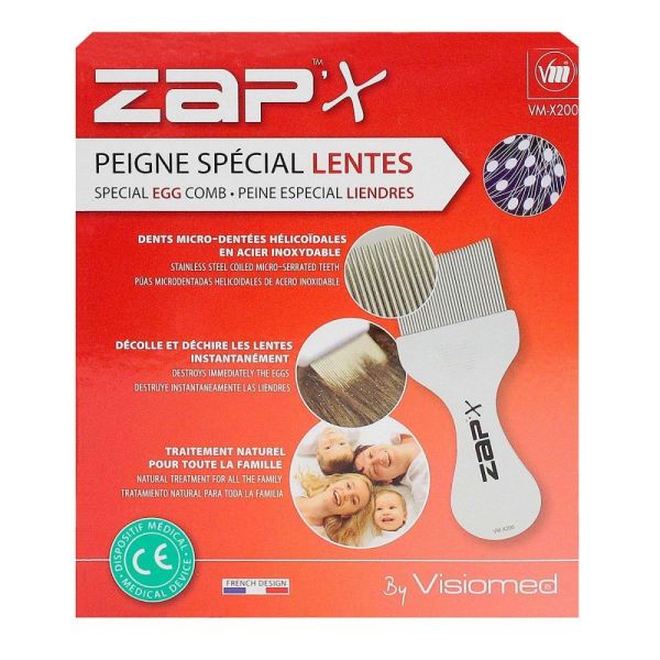 ZAP'X - Peigne spécial lentes