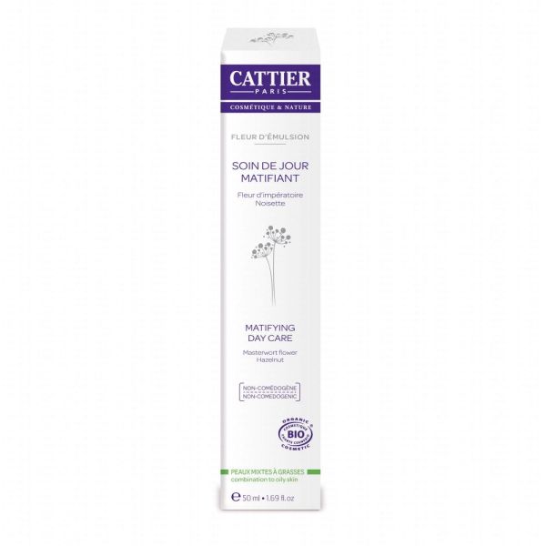 Cattier - Soin de jour matifiant Fleur d’Émulsion - 50 ml