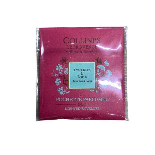 Colline de provence - Pochette parfumée duo lys tigré&lotus - 6g