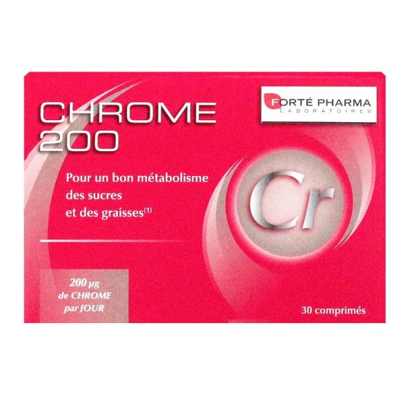 Forte pharma - Chrome 200 - 30 comprimés