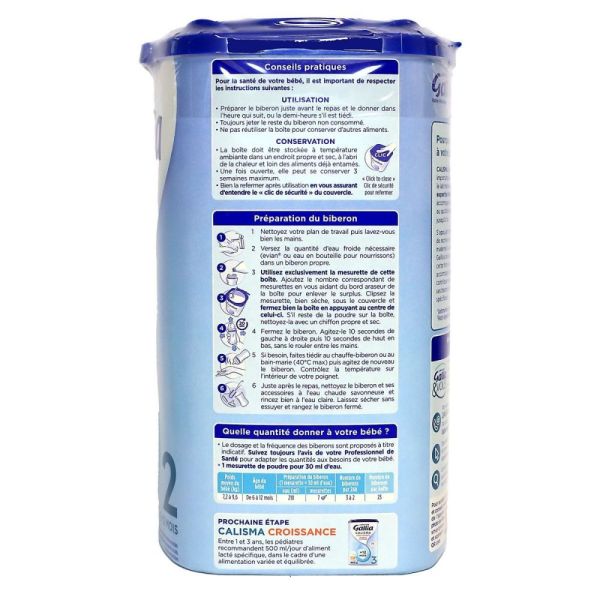 Gallia -  Calisma 2ème âge 6-12 mois - 800G