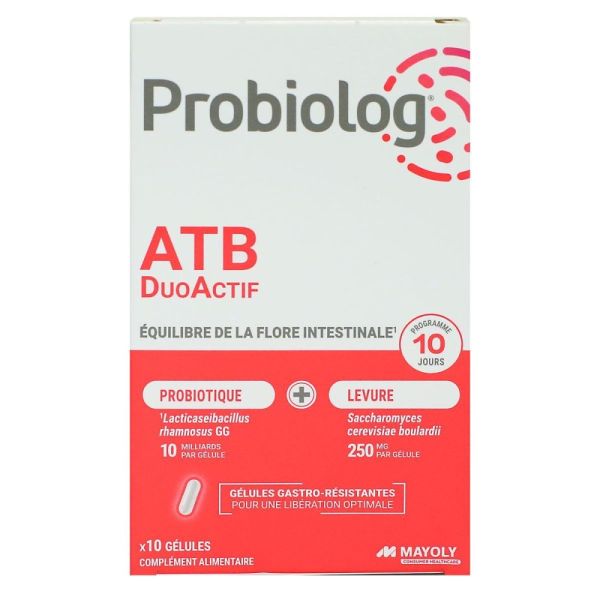Mayoly - Probiolog ATB duoactif - 10 gélules